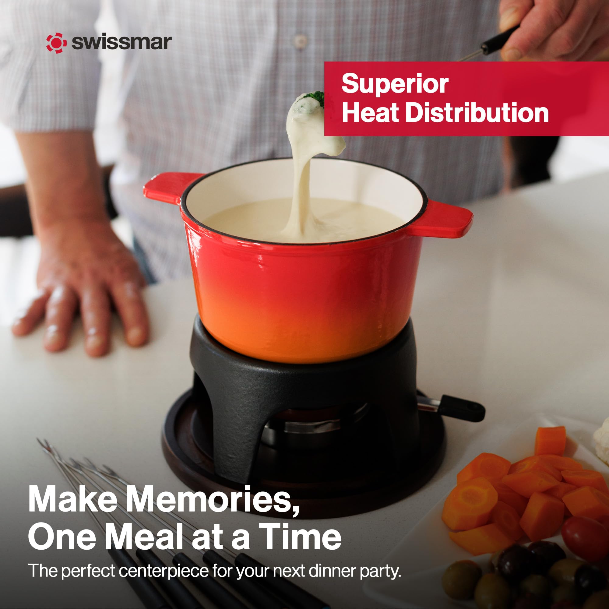 Swissmar Sierra fondo de mesa en cerámico para fondue