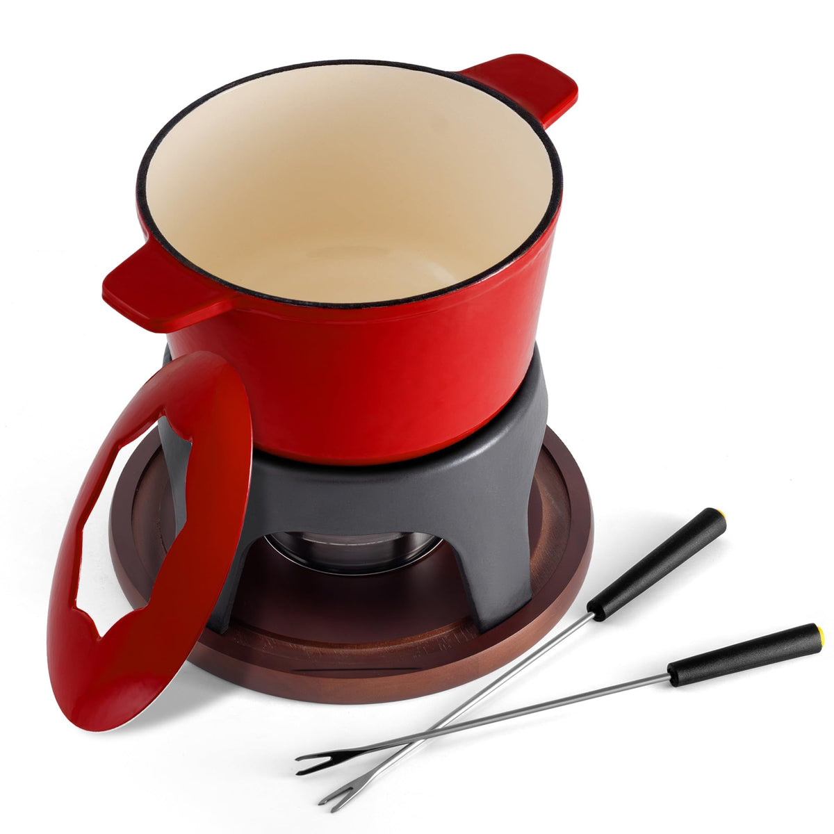 Swissmar Sierra, olla de 1,6 L para fondue con calor uniforme