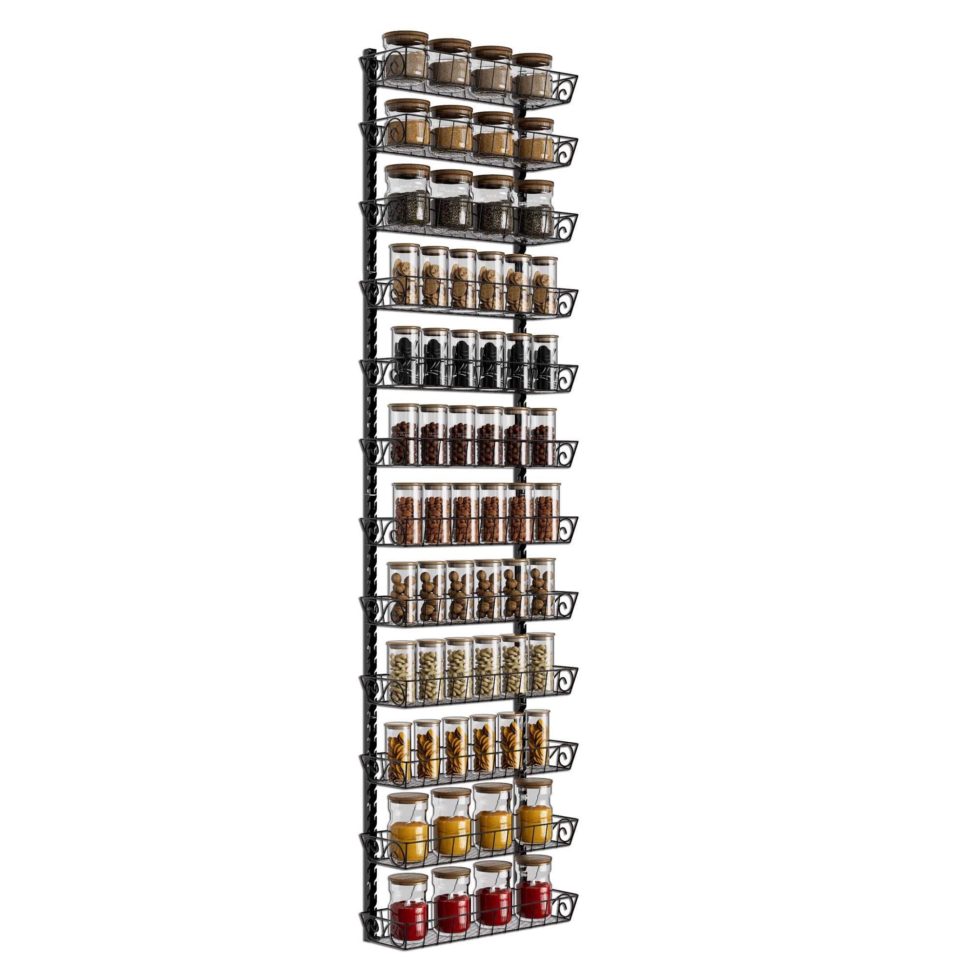 SWOMMOLY estante-especias mural 12 niveles ajustable para cocina