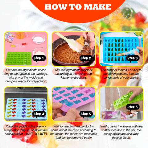 Swshenr molde fruta: molde de silicona para golosinas y gelatinas caseras.