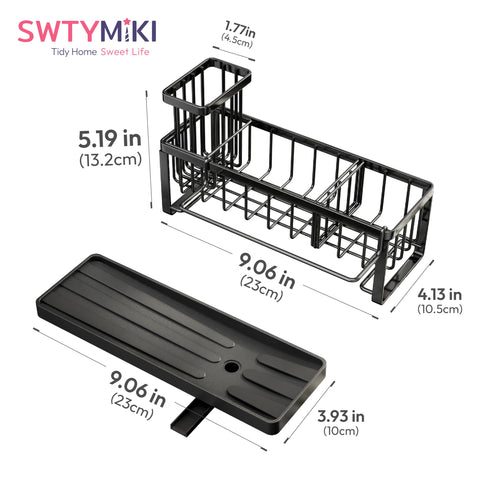 SWTYMIKI porta-cepillos ajustable, alta versatilidad para la organización de cocina.