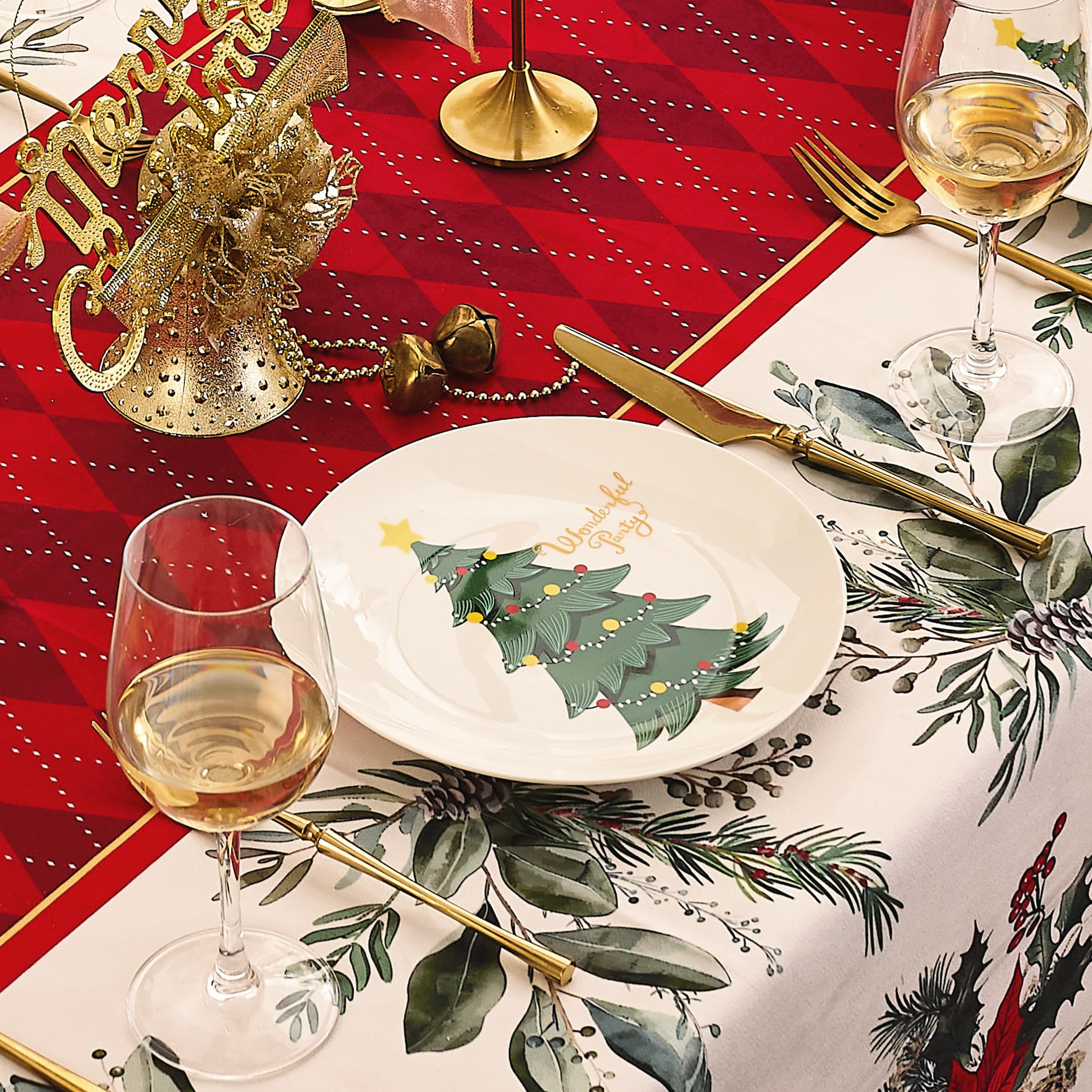 Swuut plato navidad árbol detalle cerámico aporta elegancia a la mesa