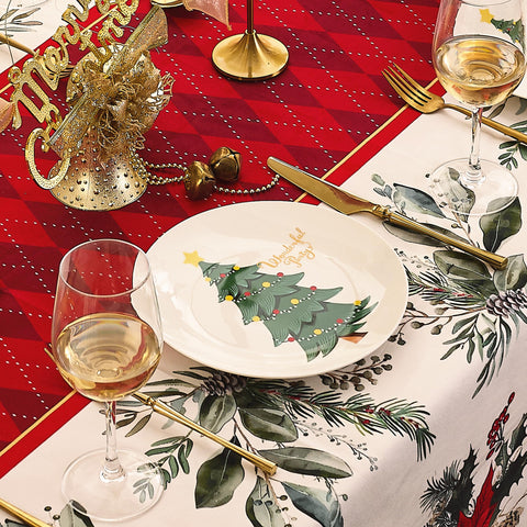 Swuut plato navidad árbol detalle cerámico aporta elegancia a la mesa