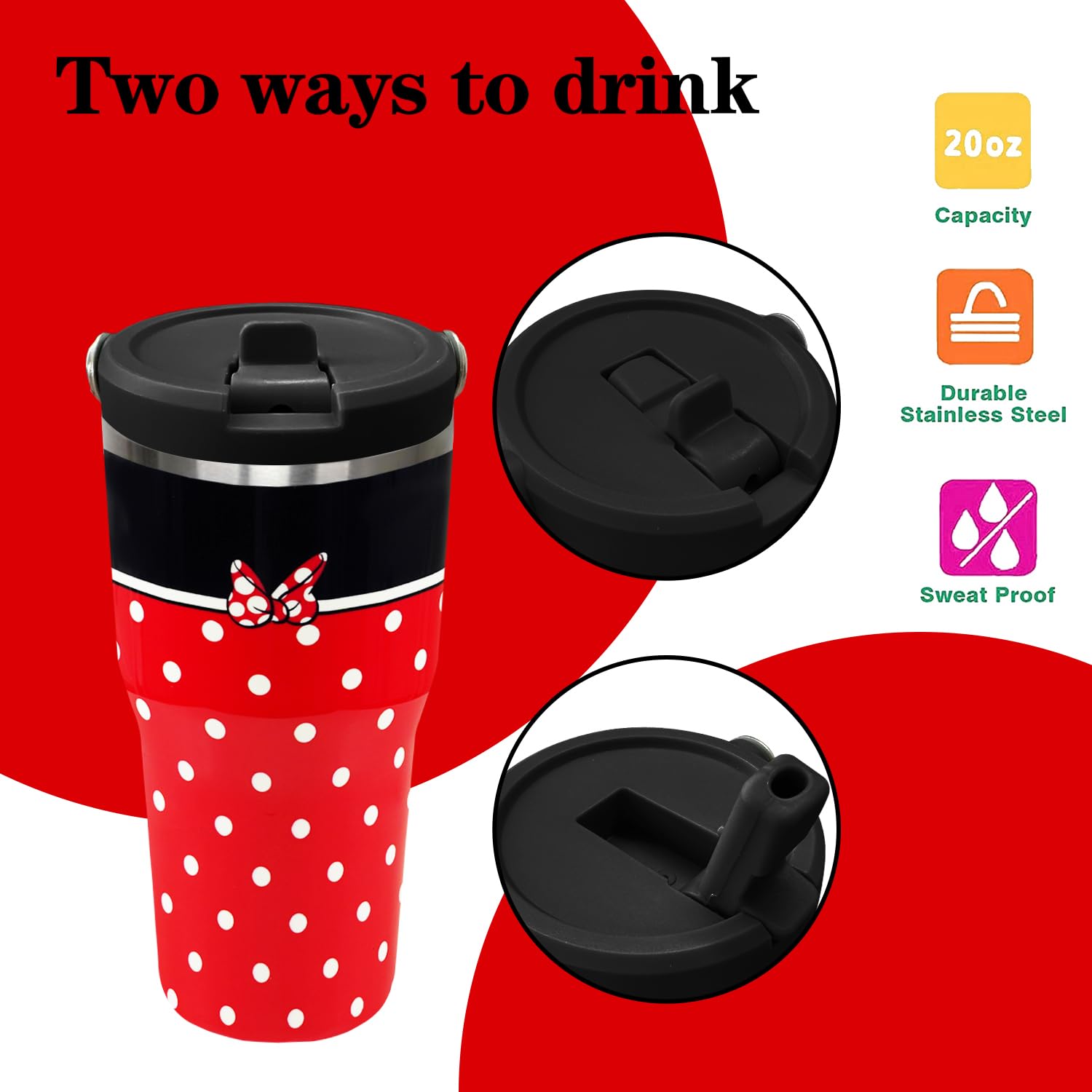 Tapa transparente libre de BPA del vaso Sxdcfrs