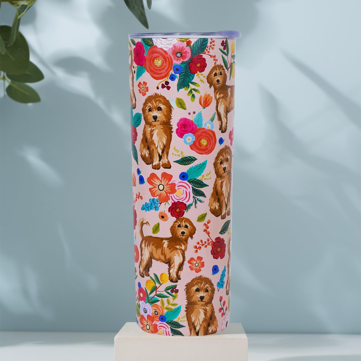 Detalle impreso Goldendoodle en la taza sxmluedn, resistente al desgaste diario
