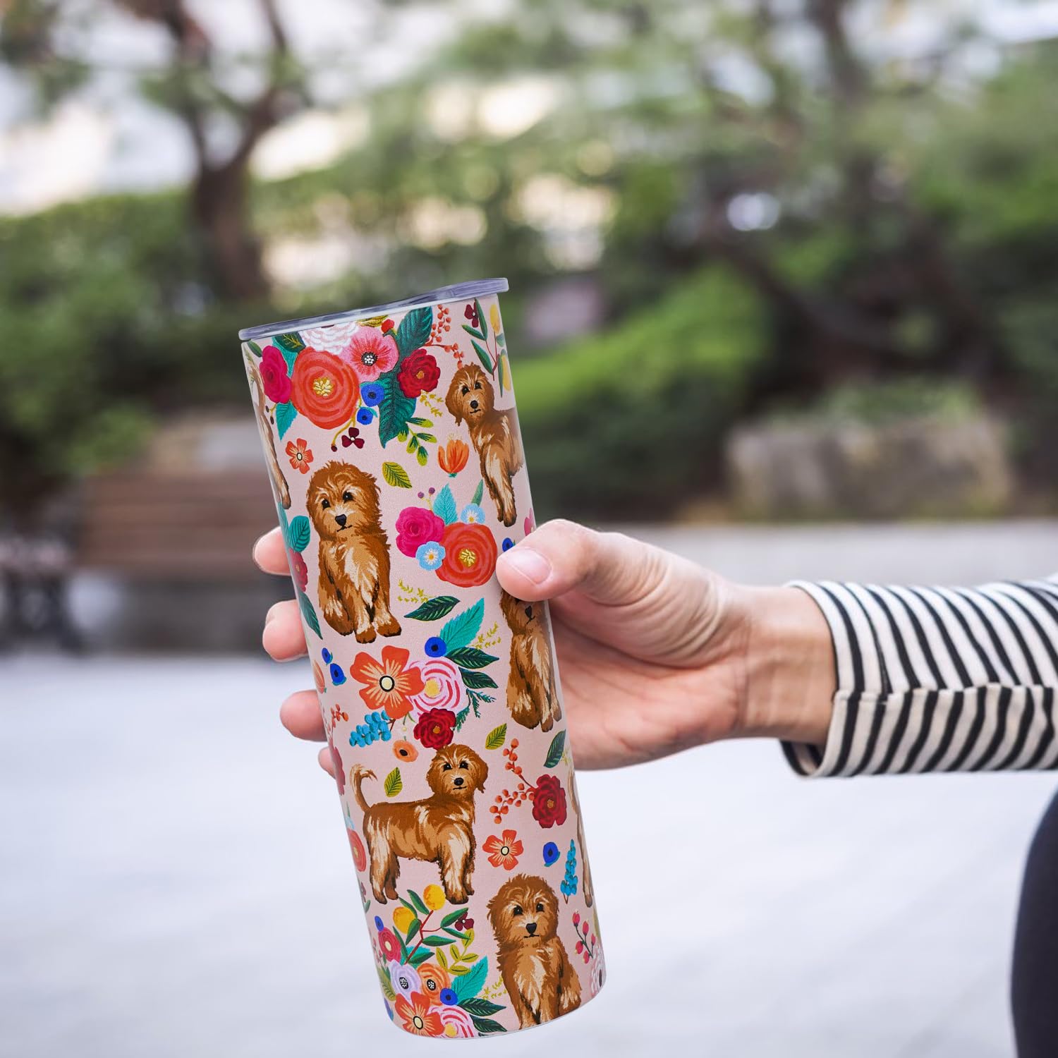 Ideal para picnic u oficina, taza sxmluedn Goldendoodle, fácil de limpiar