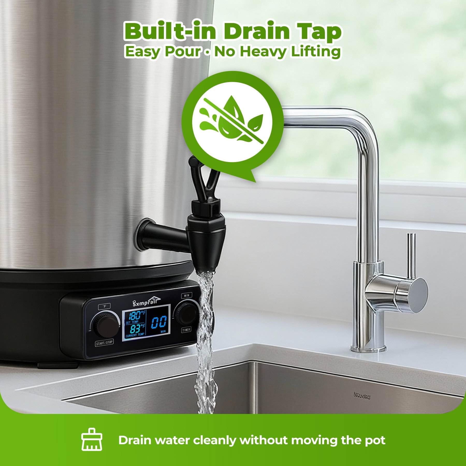 Sxmprail cocina multifuncional: ideal para mermeladas, encurtidos y sopas