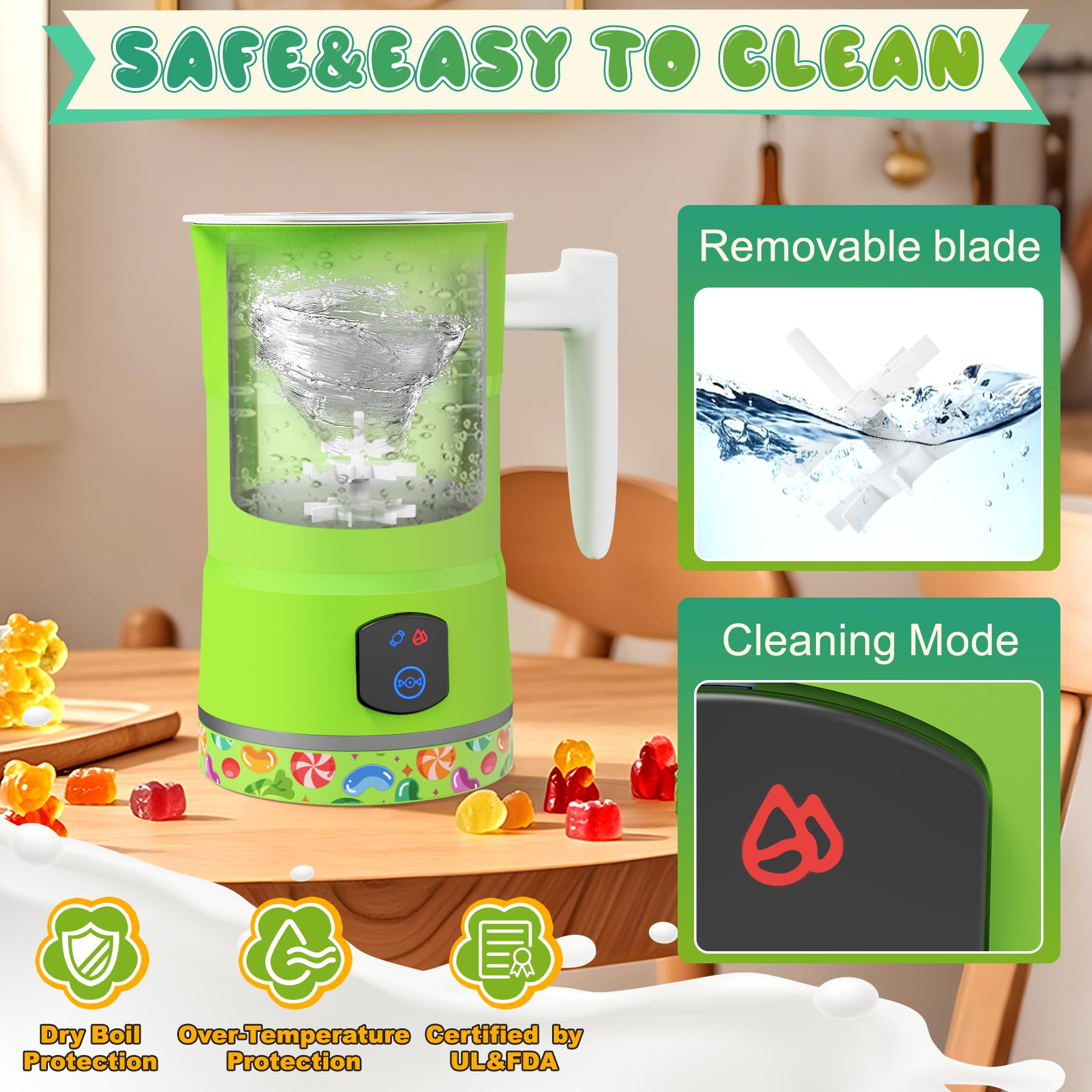 Sxmprail Gummy Maker: limpieza fácil después de cada uso