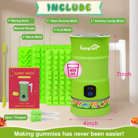 Sxmprail Gummy Maker: garantía de reemplazo de 5 años