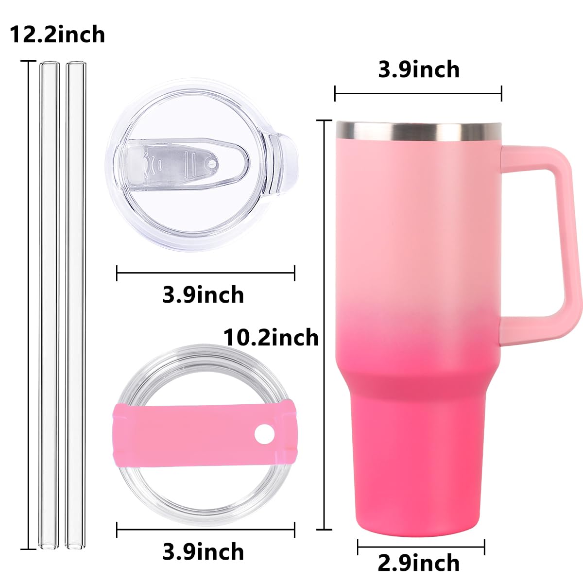 SYACOT Vaso 40oz con tapa abatible para playa y exterior
