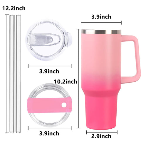 SYACOT Vaso 40oz con tapa abatible para playa y exterior