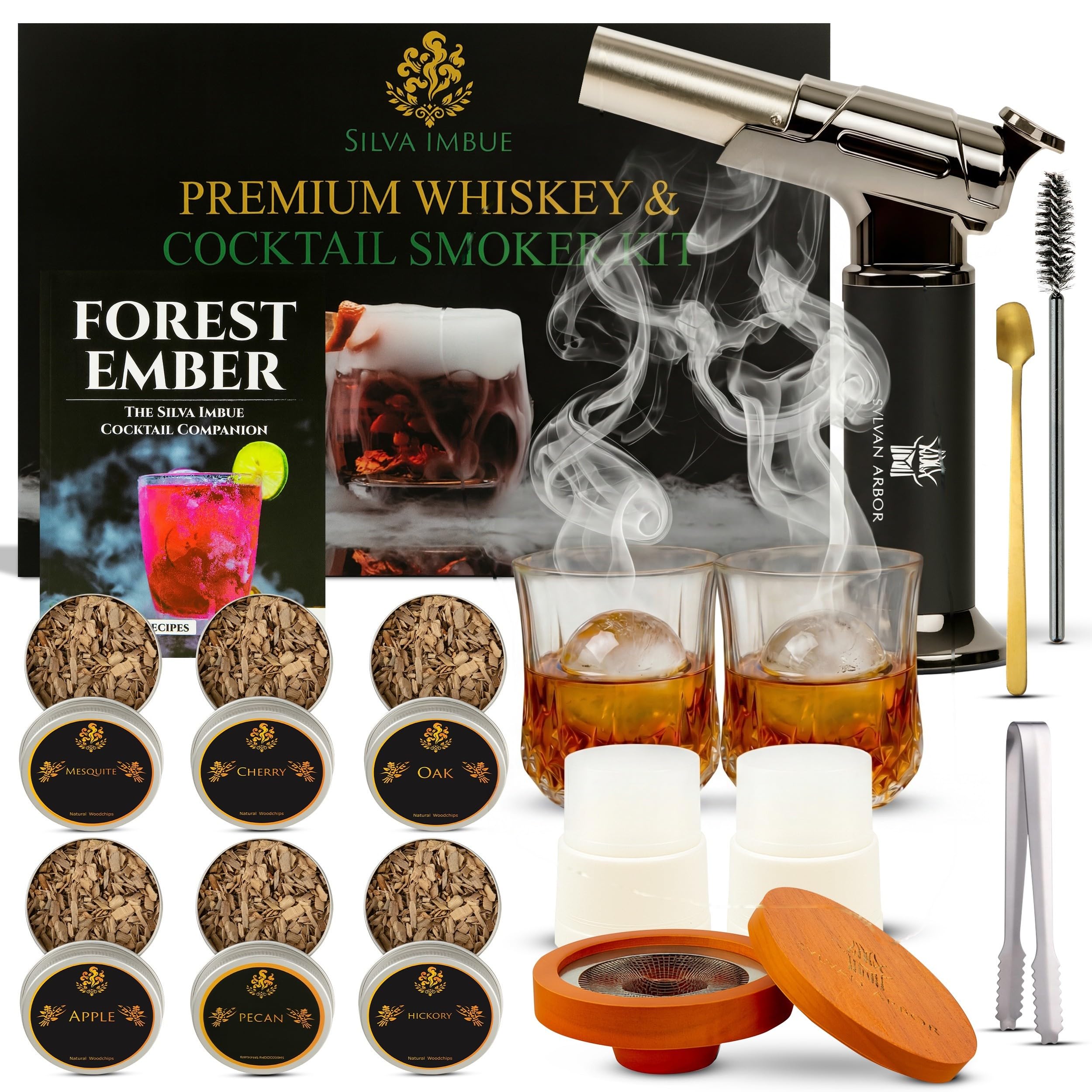 Silva Imbue de Sylvan Arbor: tapa de roble para ahumar whiskies y cocteles.