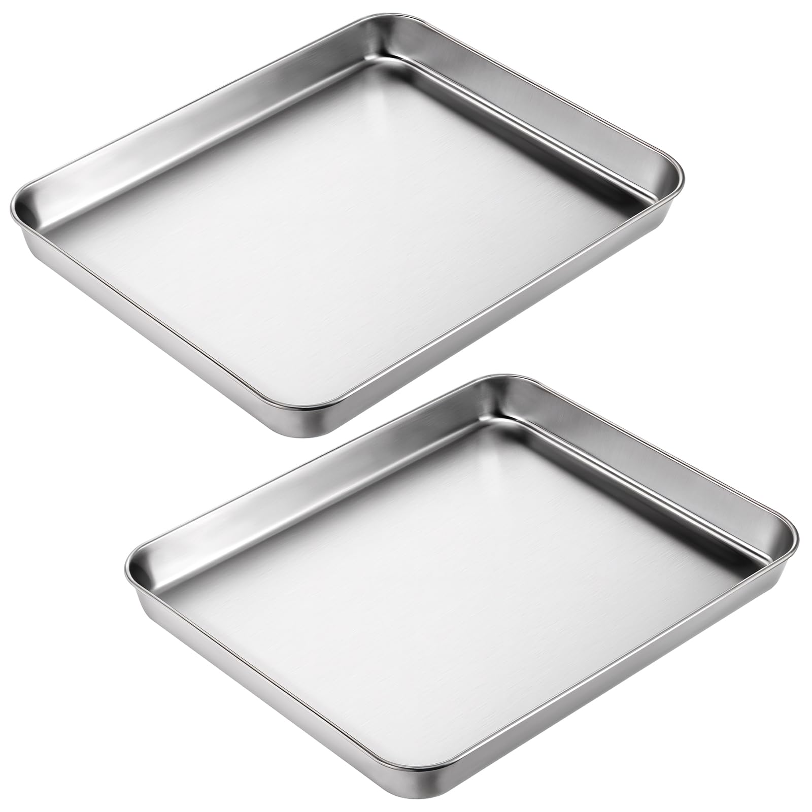 SynHHnergyx bandejas horno tostador 11x9 para hornear galletas y pasteles con calor uniforme