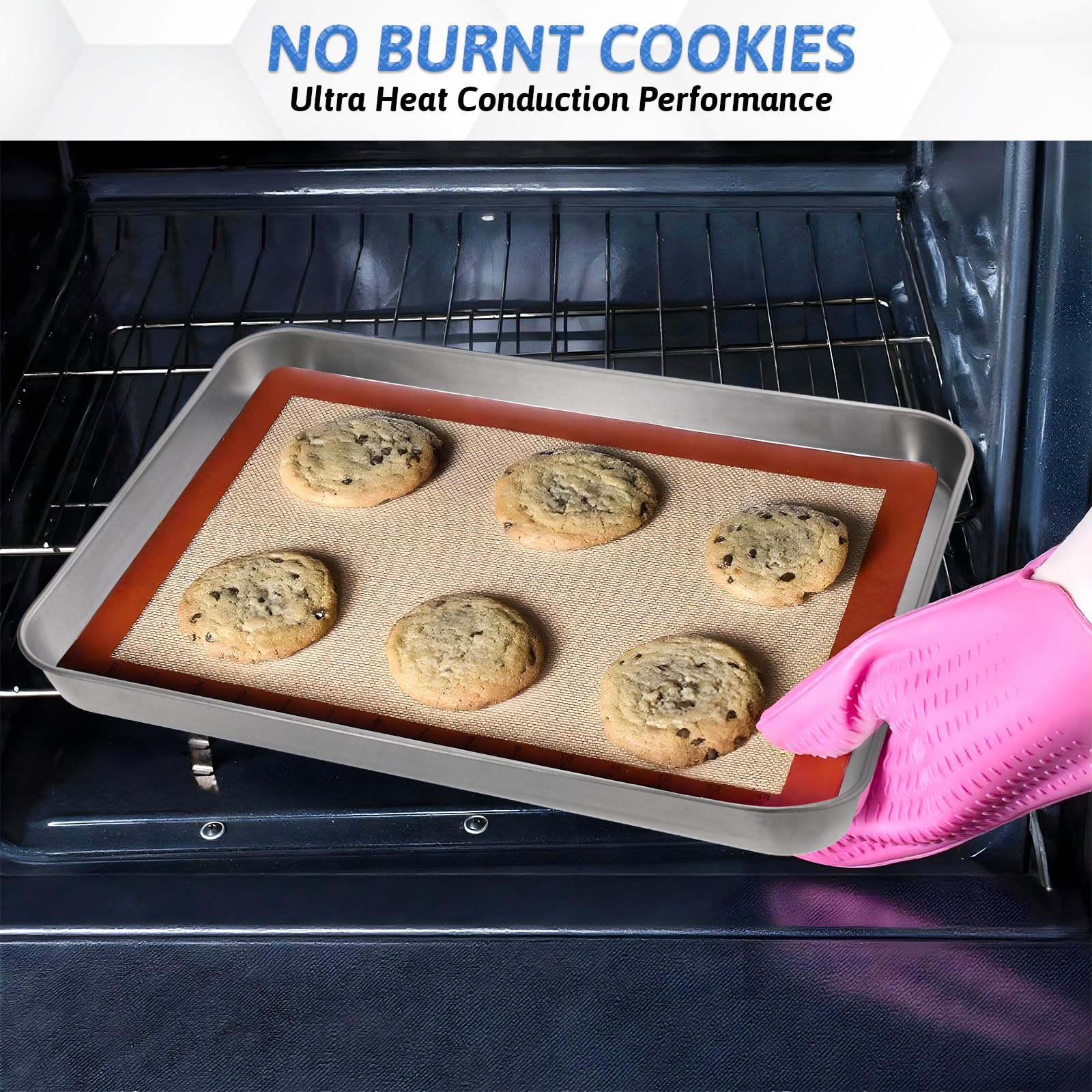 SynHHnergyx dimensiones 28.5x23x2.5 cm para encajar en tu horno tostador