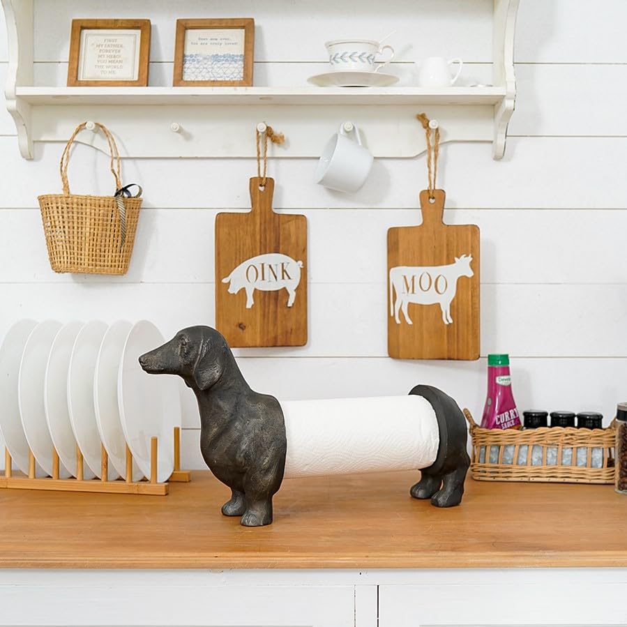 Synovana: cabeza del perro salchicha con expresión simpática para la cocina.