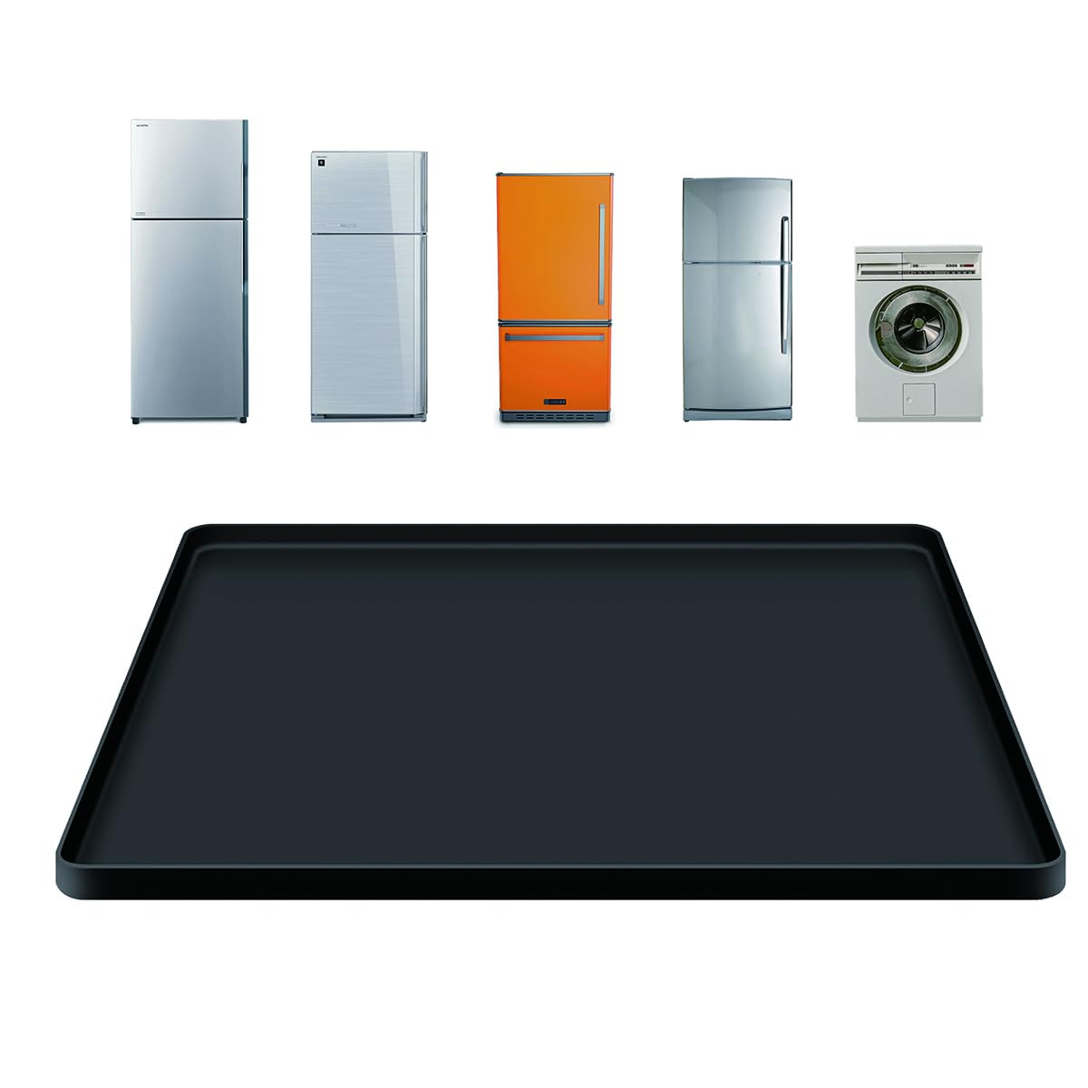Synrroe minifrigo con borde elevado protege el suelo de derrames y salpicaduras.