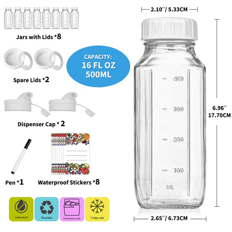 Botella Syntic con marca de capacidad para controlar la ingesta diaria.
