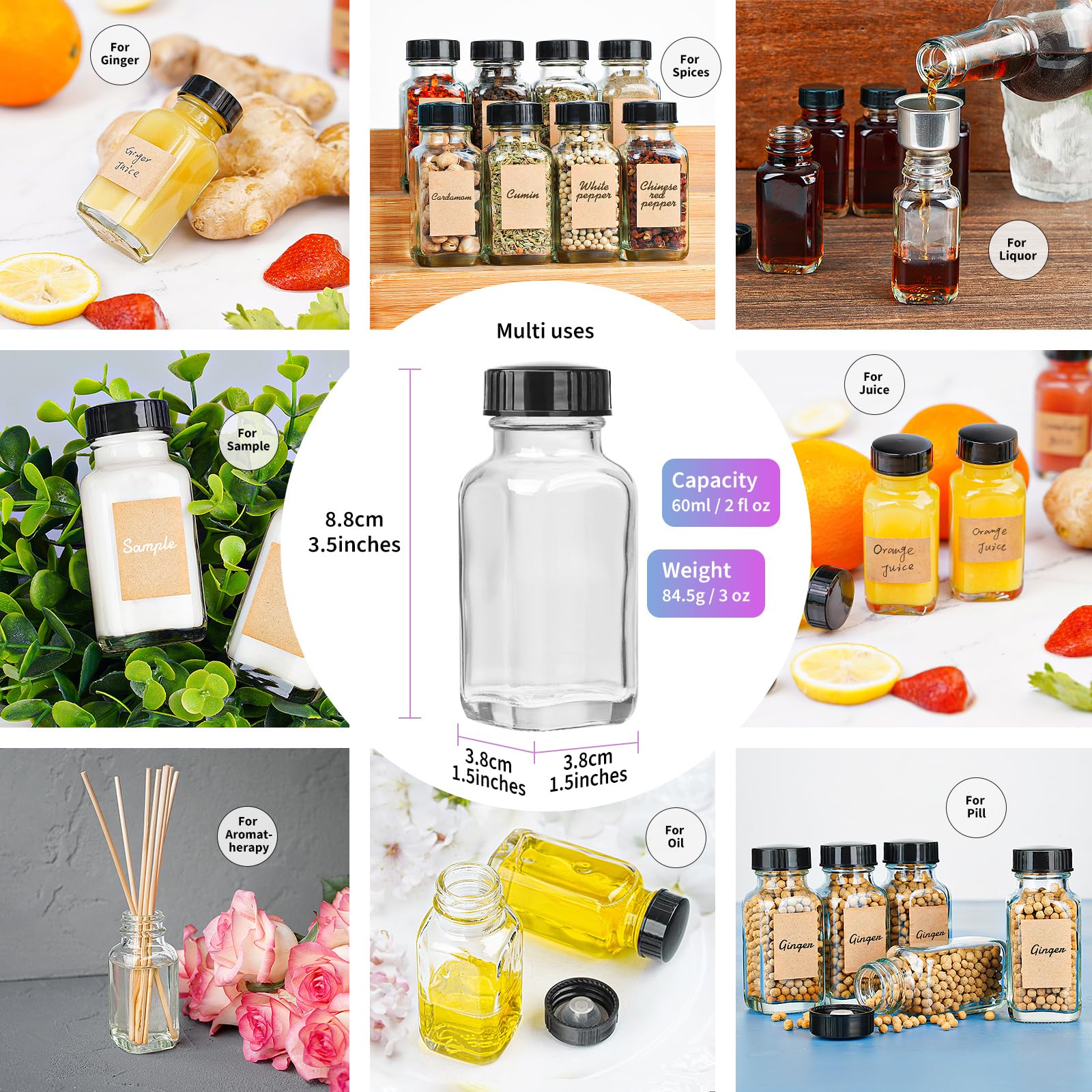 Botellas de vidrio Syntic aptas para refrigerar bebidas.