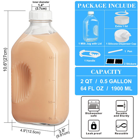 Vidrio Syntic de alta calidad libre de BPA para bebidas frescas.