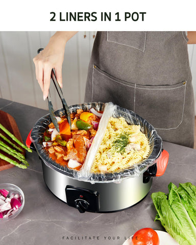 Syntus bolsos para olla lenta aptos para hervir y sous vide.