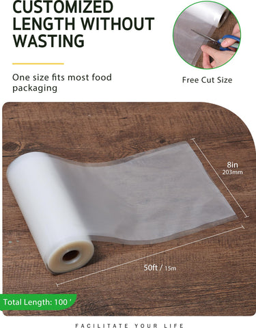 Bolsas al vacío libres de BPA para congelador y microondas con Syntus