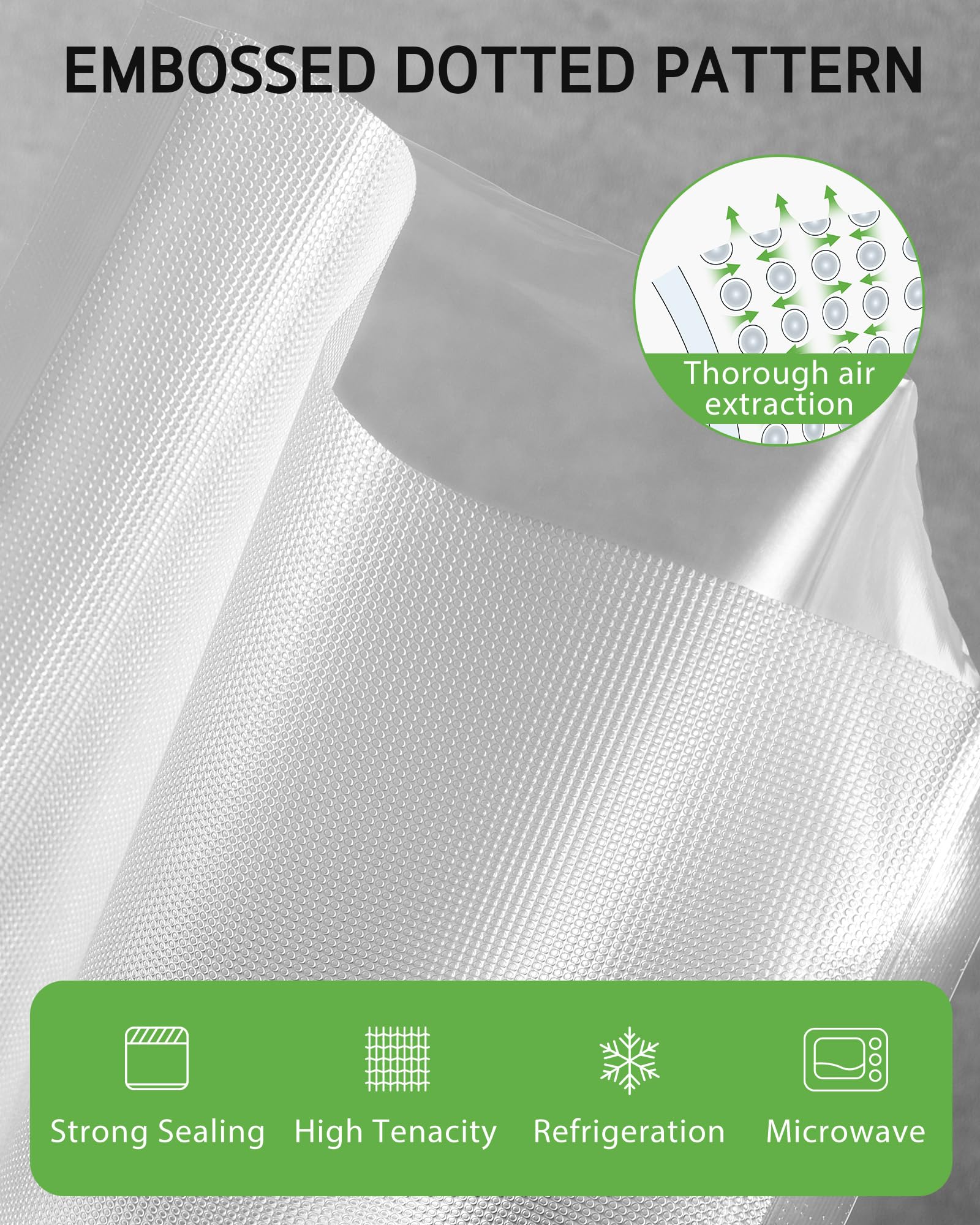 Syntus bolsa resistente a perforaciones para alimentos duros.