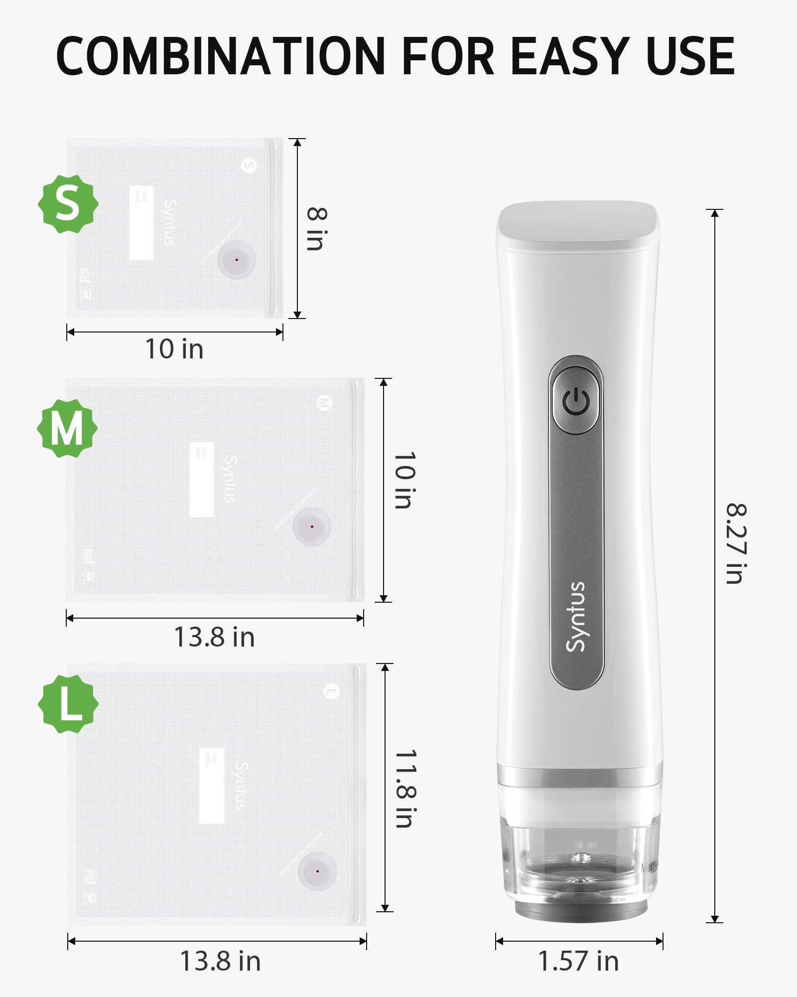 Syntus bolsas reutilizables aptas para nevera y congelador