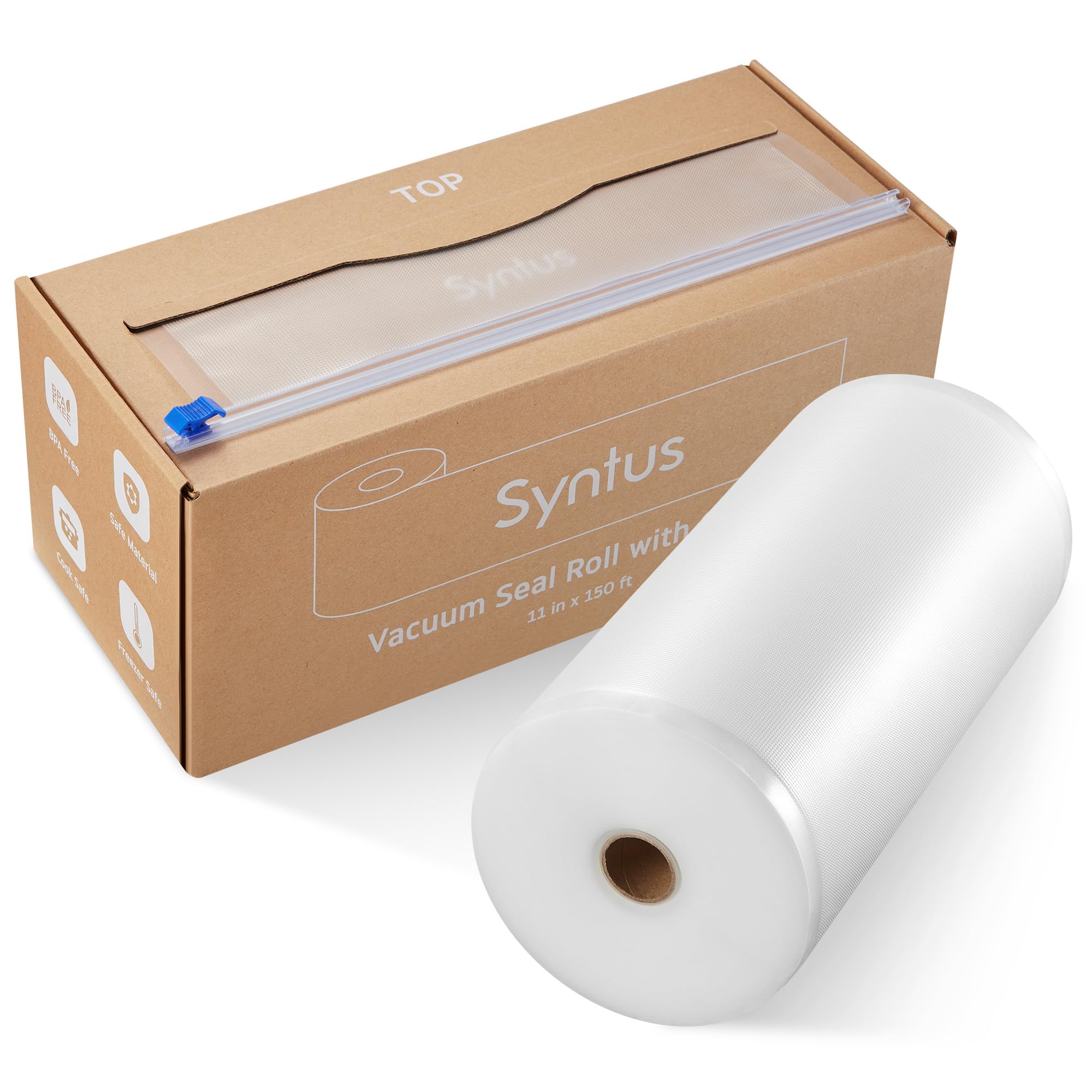 Syntus bolsas 11x150 con corte integrado para ajustar tamaños.