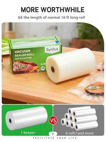 Syntus bolsas para sous vide y almacenamiento que mantienen sabor y seguridad.
