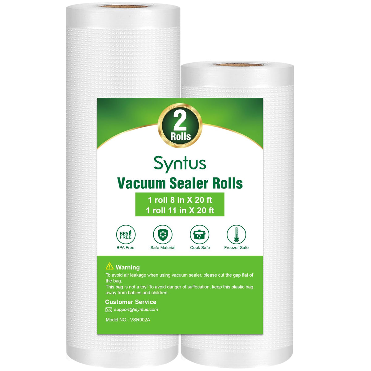 Bolsas Syntus vacuo 11x20 para almacenamiento seguro y prolongar frescura