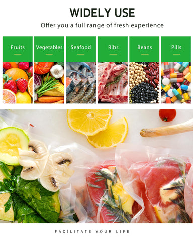 Conserva nutrientes y frescura extendida con bolsas de vacío Syntus.