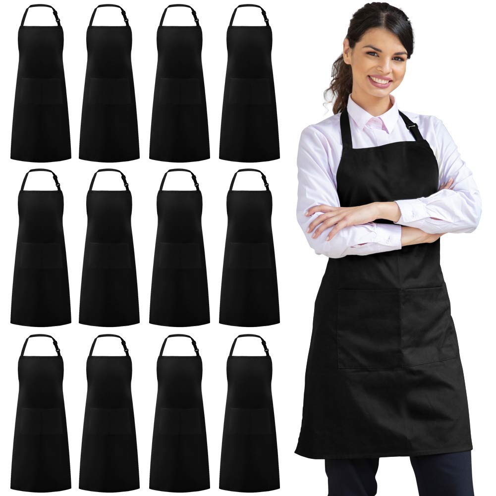 Syntus delantal bib ajustable de cuello para cocinar con confort