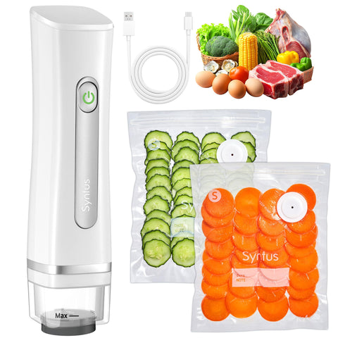Syntus selladora de vacío portátil: sellado rápido para conservar alimentos