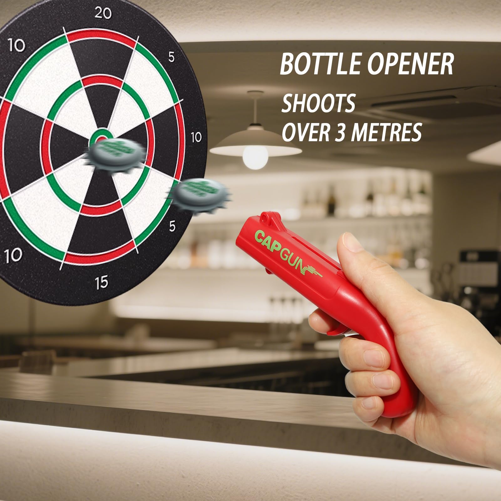 Syohoxi Cap Gun detalle de metal ofrece durabilidad y calidad premium
