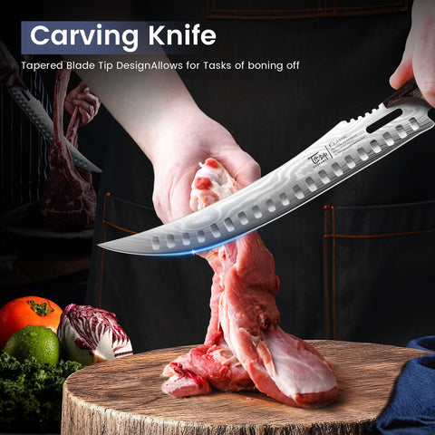 Cuchillo despiece para aves curvo SYOKAMI, flexibilidad y control.