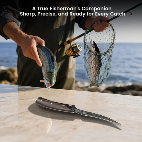 Cuchillo SYOKAMI Filete 7.2 pulgadas, mango de madera FSC ergonómico.
