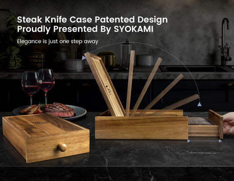 SYOKAMI cuchillo filete damasco con espiga completa para uso diario