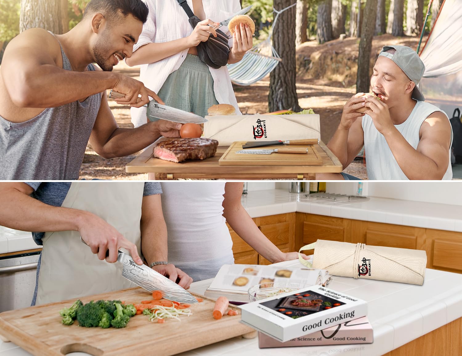 SYOKAMI: cuchillo profesional con filo de 15 grados para cortes precisos.