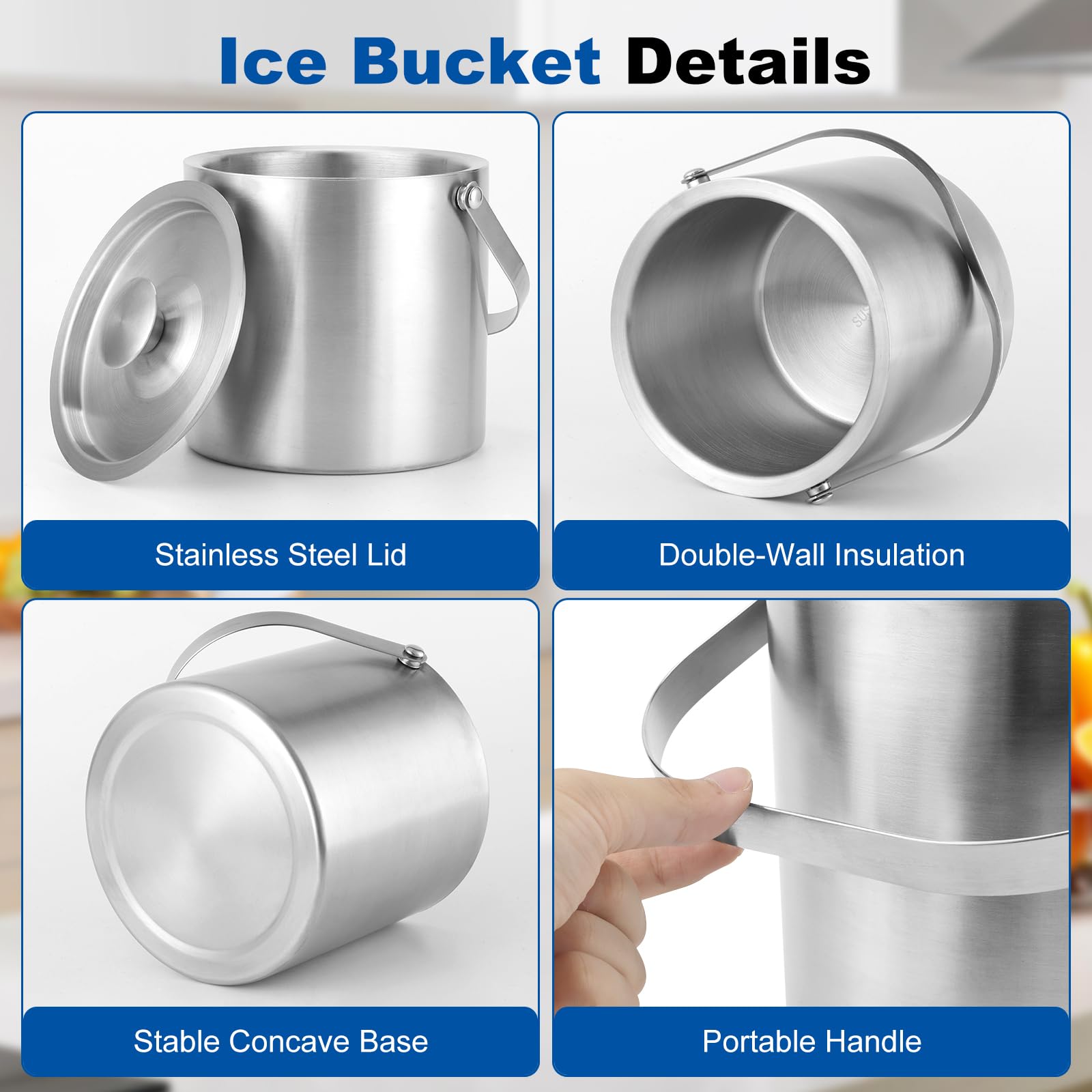 Accesorios de hielo SYTOIGH, pala y tenaza para servir