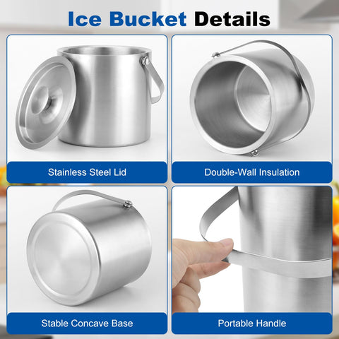 Accesorios de hielo SYTOIGH, pala y tenaza para servir