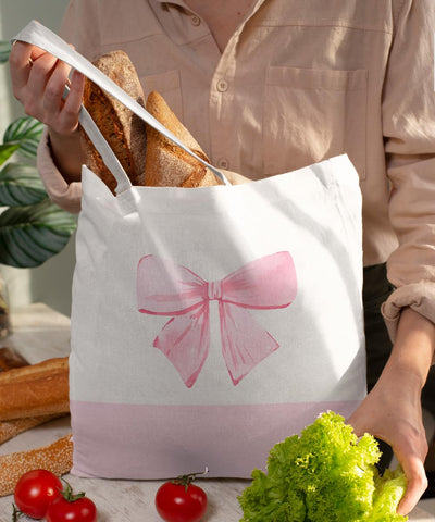 Regalo práctico SZERE Coquette tote rosa, adecuado para mujeres y adolescentes.