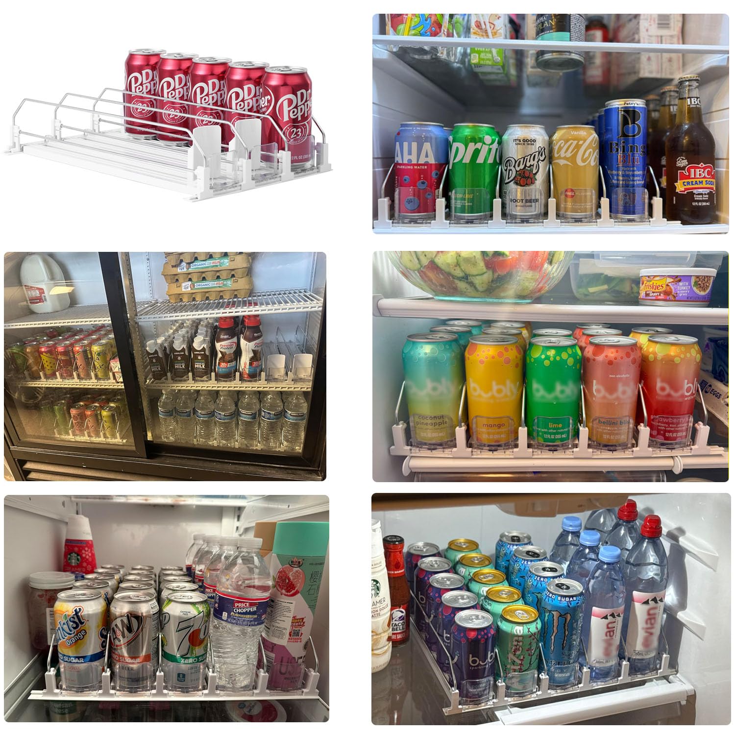 SZNLZQ dispensador de bebidas para nevera, formato compacto para 15 latas.