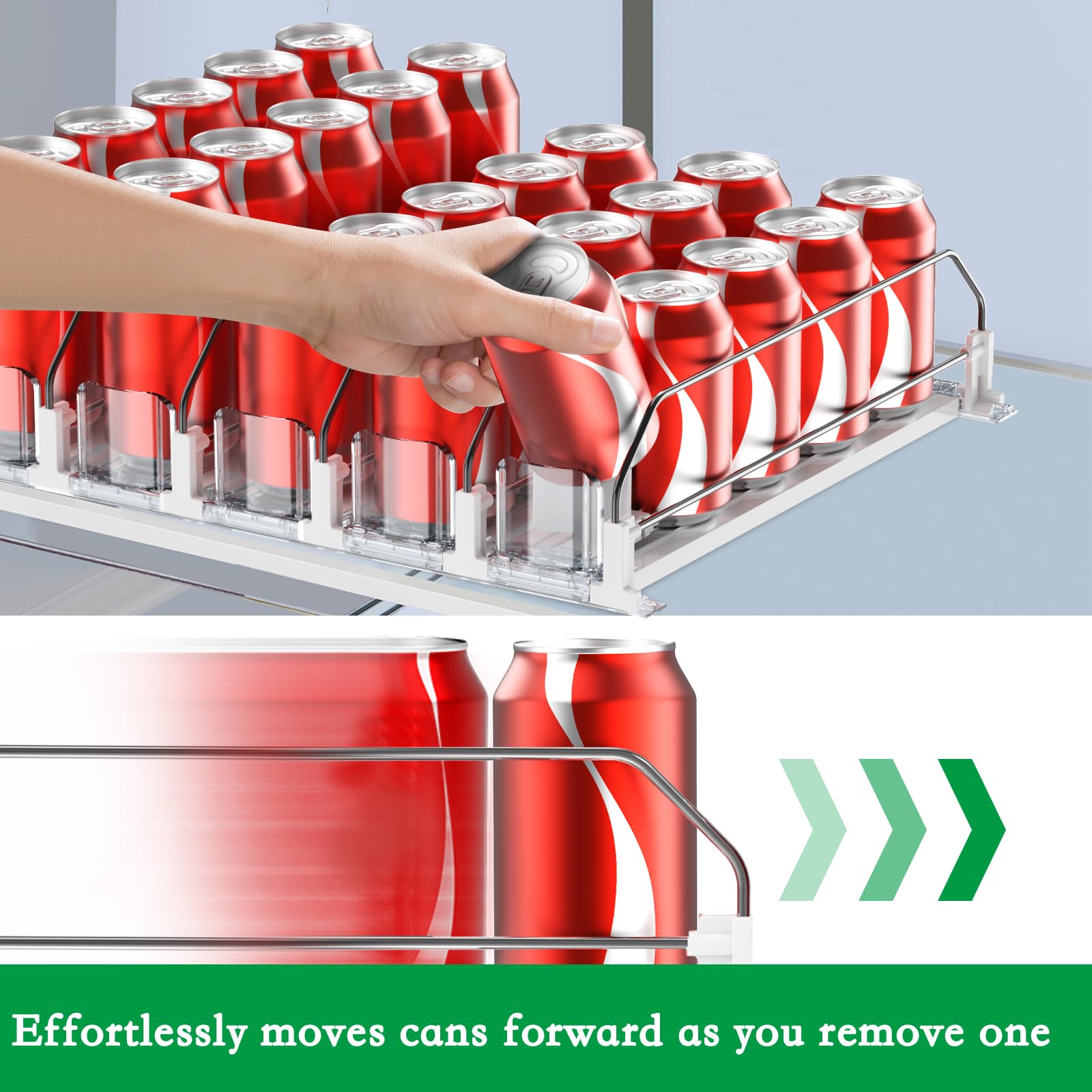 SZNLZQ organizador ajustable para nevera, ancho adaptable para botellas.
