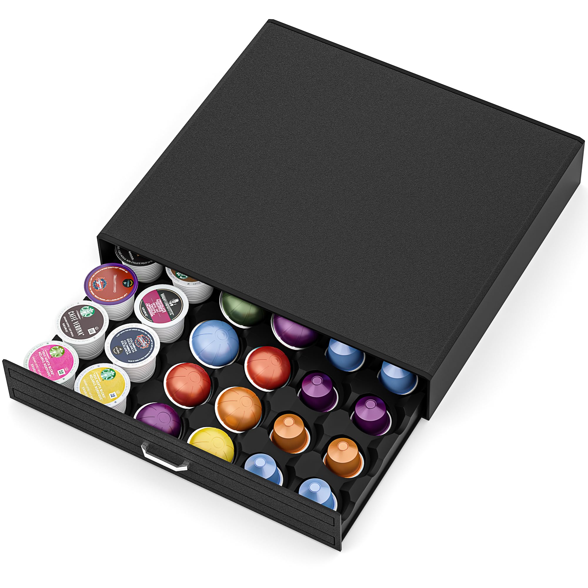 SZQINJI cajón porta-cápsulas para 30 cápsulas, organización estable para tu cafetera
