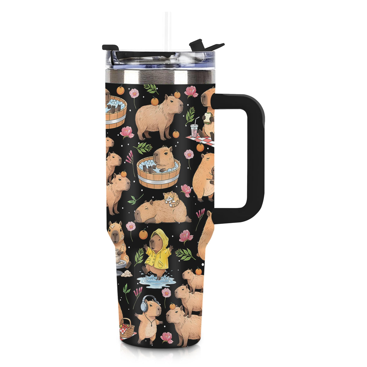 SZWNHS Capibara-taza-termica 40oz para hidratación diaria.