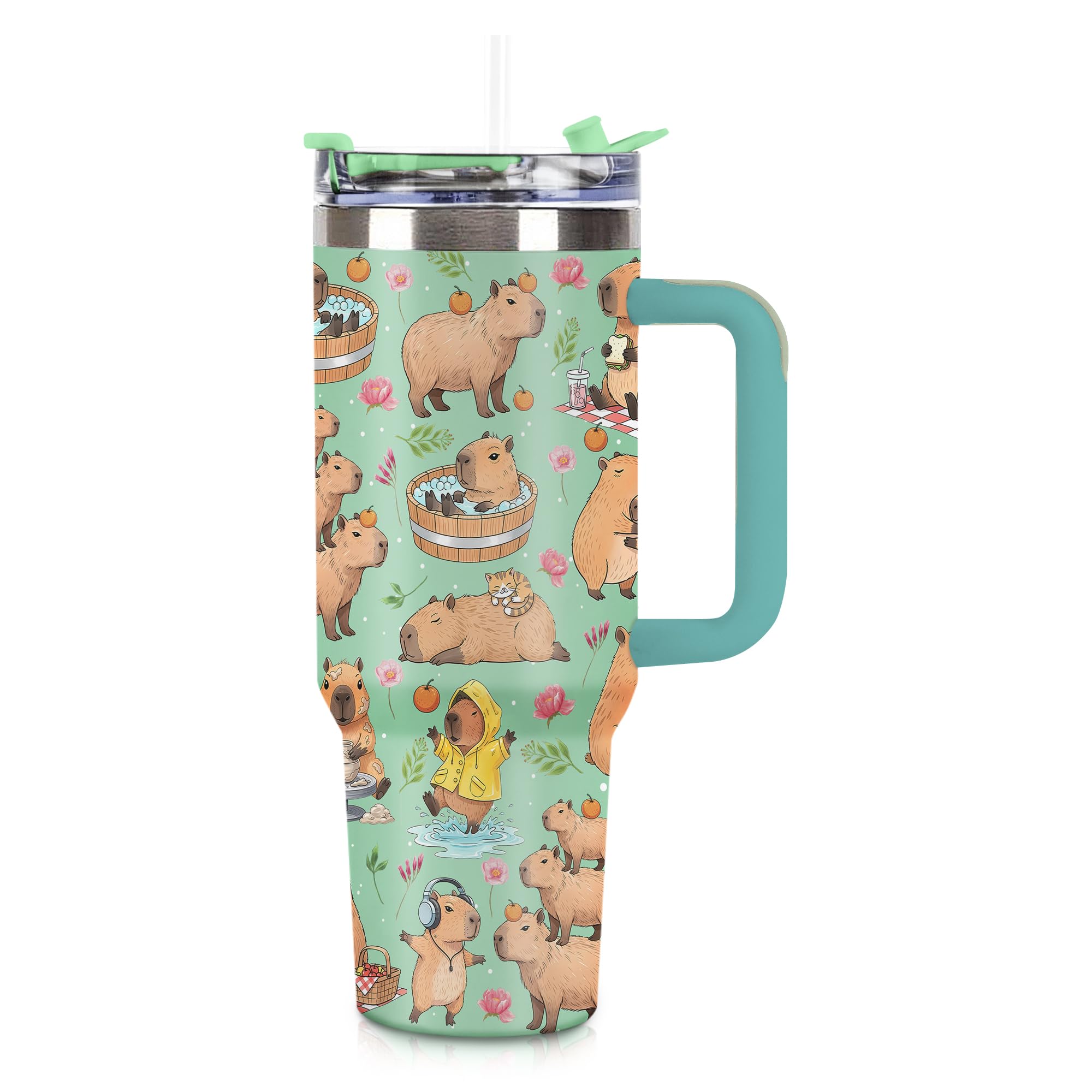 SZWNHS capibara, diseño adorable en vaso térmico para hidratación diaria