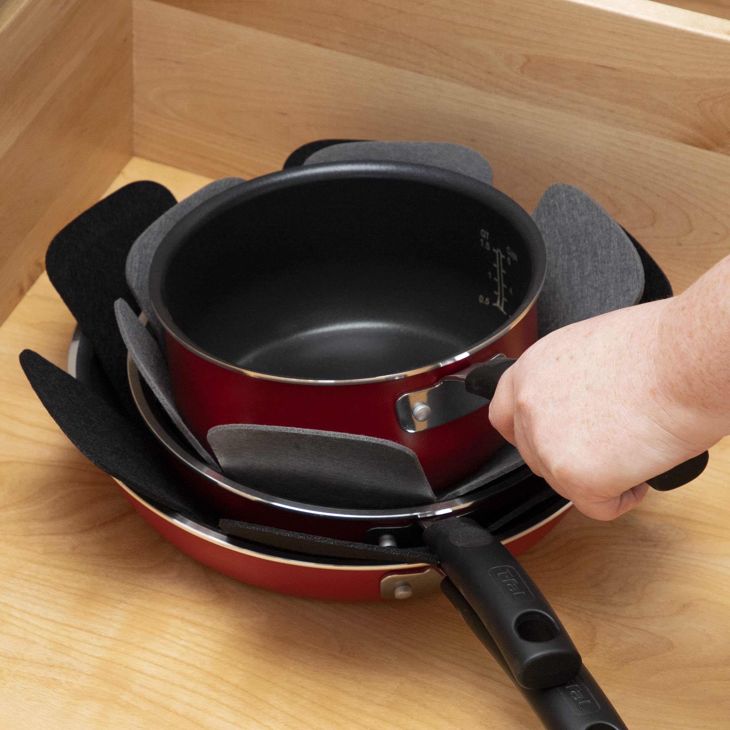 Conjunto de 6 protectores T-Fal, ideal para organización en la cocina