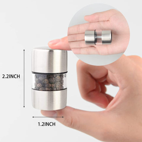 Molinillo de pimienta cerámico T-mark, compacto y portátil para cocinar al aire libre.
