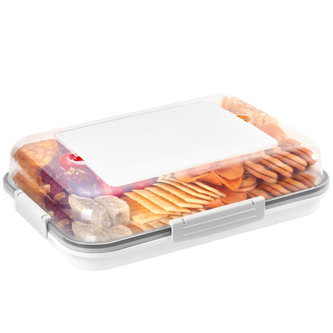TAABHBU contenedor de bocadillos con tapa hermética para mantener frescos los alimentos