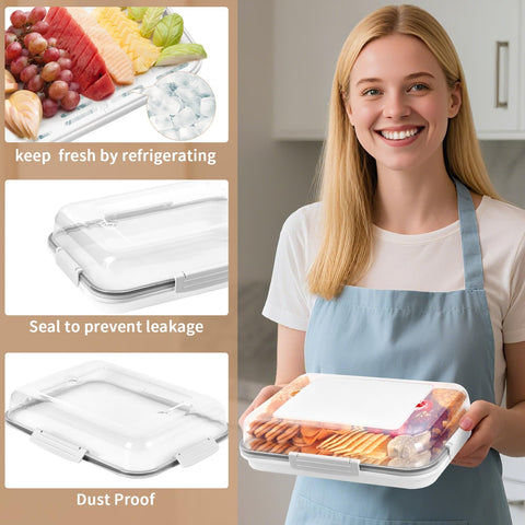TAABHBU divisor desmontable para separar bocadillos, frutas y verduras